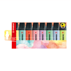 STABILO 思筆樂 波士馬卡龍色經典螢光筆 8色套裝, ST70/8-3, 1盒