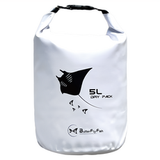 ButterFly Fish 蝴蝶魚 Manta 防水背包 附肩背帶 5L, 白色