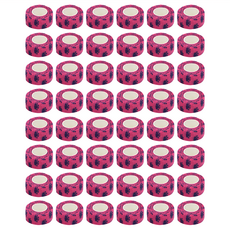 毛皇上 彈力自黏寵物繃帶 紫底爪印 小號 48捲, 587g, 1組