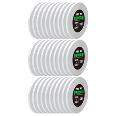 DADA 高黏度棉紙雙面膠帶 10捲, 5mm x 50M, 透明, 30捲