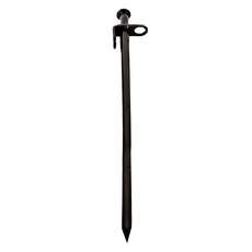 索樂生活 特粗鋼鐵露營營釘地釘大黑釘 黑色 1008鋼, 10支