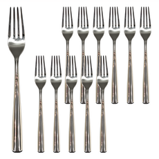 WMF BASE 2300系列 餐叉 12支裝 Cromargan 不鏽鋼 德國進口, 銀色, 1組