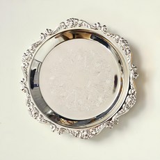 Kate Garden 蠟燭盤 1個, 銀色蕾絲