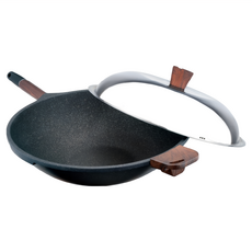 Hi CHEF 掌廚 木柄輕量不沾中華炒鍋, 1個, 40cm