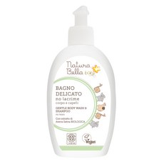 Natura Bella 貝拉寶貝 燕麥低敏無淚洗髮沐浴露 300ml，溫和清潔、呵護寶寶嬌嫩肌膚, 1瓶
