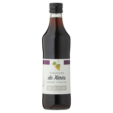 BEAUFOR 堡芙 雪莉醋, 法國原裝進口，適合搭配沙拉、前菜、調飲、涼拌料理或肉類烹調, 500ml, 1瓶