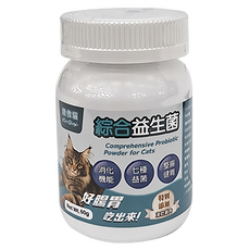 Cat Glory 驕傲貓 全齡貓專用綜合益生菌, 60g, 七種益菌，適用於貓咪消化機能, 1罐