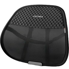 FunLiving Car61 多用途夏季透氣背墊 黑色 1入, 1個