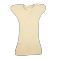 OhBabyLying 春秋薄款蝶形包巾, 100%棉 親膚透氣, 粉黃色