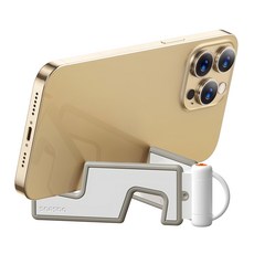 Baseus 倍思 輕巧便攜摺疊手機支架, 1個, 白色