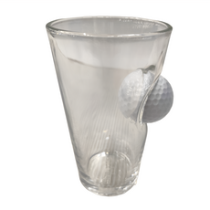 Lucky Shot USA LLC 高爾夫球造型啤酒杯，玻璃酒杯, 148 x 90 x60 mm, 1個
