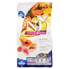 Farmina 法米納 天然熱帶水果系列 室內/結紮貓乾糧 FTC3, 羊肉木瓜, 1.5kg, 1袋