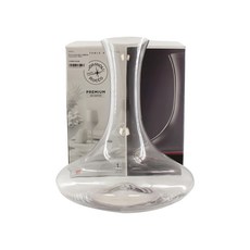 Bormioli ROCCO 無鉛水晶醒酒瓶 Premium系列 義大利設計生產 手工製作 透明瓶身窄口設計 專業醒酒容器, 1930ml, 1個