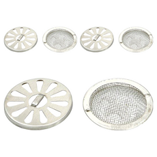 地板排水蓋濾網3組,混合顏色,直徑7.5cm - 有效阻擋毛髮，防止排水孔堵塞