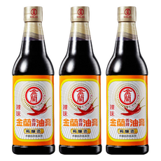 金蘭 香辣油膏, 甘甜辛辣，增添料理風味, 590ml, 3瓶
