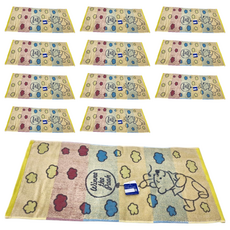 LIFE 來福牌 迪士尼 雲彩維尼毛巾 76 x 33cm, 彩色, 12條