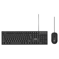 INTOPIC 廣鼎 USB有線鍵盤滑鼠組 KBC-957，1000 DPI，支援Windows和Mac OS