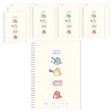 POPO FANCY Raino國小學習筆記本, 10本, 象牙白