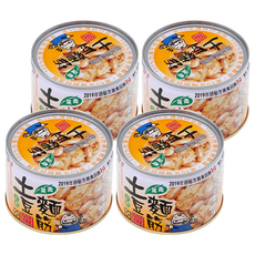 青葉 土豆麵筋, 特選台灣在地原生土豆搭配超Q彈麵筋, 170g, 4罐