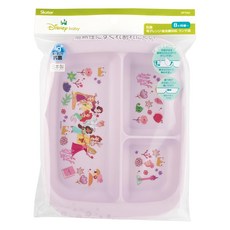 Skater 銀離子兒童三格餐盤 186 x 235 x 29mm 公主 8個月以上, 1個