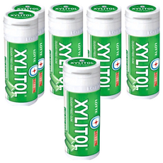 XYLITOL 木糖醇無糖口香糖 - 萊姆薄荷風味, 26.1g, 6罐