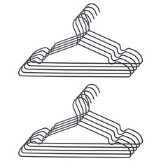 Craftsman In Storage 收納職人 極簡超輕量無痕防滑太空鋁合金衣架 升級款 41cm, 10個, 消光黑