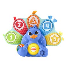 fisher-price 費雪 LINKIMALS聲光學習 9個月以上適用, 小孔雀 多色, 1個