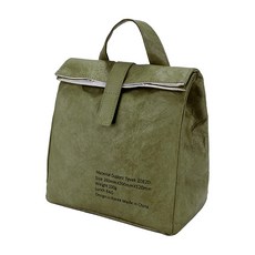 Botta Design 杜邦紙保溫包, 260mmx200mmx120mm, 重量100g, 午餐包, 韓國設計, 軍綠色, 1個