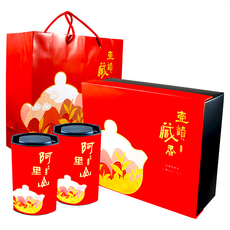 龍源茶品 鑫龍源 壺韻藏香香醇極品阿里山烏龍茶葉禮盒, 茶葉150g 2罐, 1盒