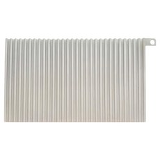 北歐隔熱瀝水餐墊 黑白簡約風格 防滑 可摺疊收納, 30 x 18cm, 白色, 1個