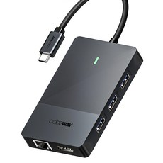 CODEWAY USB Type-C 多孔集線器 隨插即用 高相容 高效能 8埠, 1個, 單一顏色