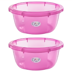 JUSKU 佳斯捷 八寶蓮小水盆 粉色 9L, 2個