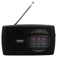 SAMPO 聲寶 FM/AM收音機, 黑色, AK-W906AL