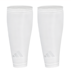 adidas 愛迪達 吸濕排汗壓縮小腿套, 白色, 1雙