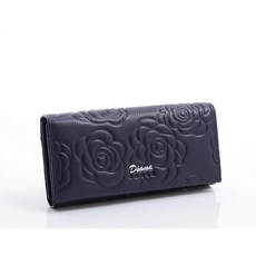 Diana 玫瑰真皮長夾 - 紫色, 單件, 1個