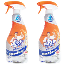 威猛先生 廚房淨油泡沫 噴清瓶, 橫掃廚房46種汙漬, 500g, 2瓶