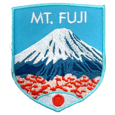 A-ONE 匯旺 日本富士山風景地標造型刺繡 NO.381 聚酯纖維布, 彩色, 1件