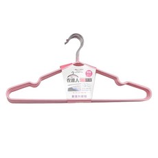 Need LOHAS 享樂活 衣達人特粗防滑衣架 隨機 42 x 19.5cm 10個, 淺粉色/深粉色/淺藍色/淺綠色, 1個