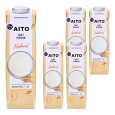 Fazer Aito 咖啡師燕麥奶 無麩質 芬蘭燕麥, 1L, 5瓶