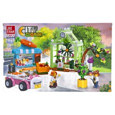 JIE STAR 杰星玩具 逛街場景 積木玩具 JS55008 8歲以上 ABS塑料, 多色, 1盒