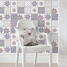 iINDOORS 西班牙花磚貼/磁磚貼, 復古風格 自黏設計 防水抗污, 160 x 20cm, I款