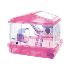 IRIS OHYAMA 愛麗思歐雅瑪 雙層鼠用造型籠, 粉色, 1個, IR-PHSC-411