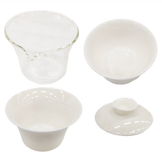 羊脂玉 快克杯茶具組, 白玉款, 附旅行收納包, 1個, CAKN0166WT