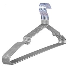 Life+ 輕巧PVC環保浸膠不鏽鋼防滑衣架 10入/組 紫色、藍色、金色、桃花色、銀色、草綠色可選 長40cm x 高20cm, 1組