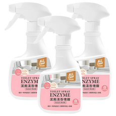 多益得 ALL Clean 潔廁清香噴霧 ENZYME 雪松玫瑰, 360ml, 3瓶