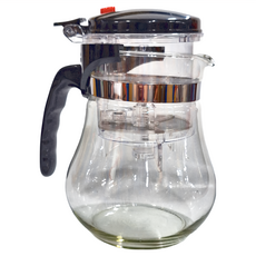 玻璃泡茶飄逸壺, 1.2L, 1個
