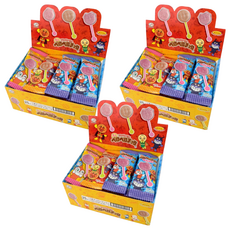 FUJIYA 不二家 麵包超人迷你棒棒糖巧克力 25支 Set, 3盒, 125g