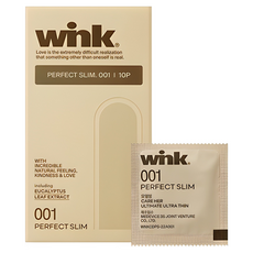 동아제약윙크 퍼펙트 슬림 001 일반형 콘돔, 10개입, 1개
