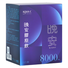 AQUA C. 花漾皙 晚安膠原飲 10包, 50ml, 1盒
