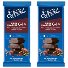 E.Wedel 64%黑巧克力 90g/片, 90g, 2片